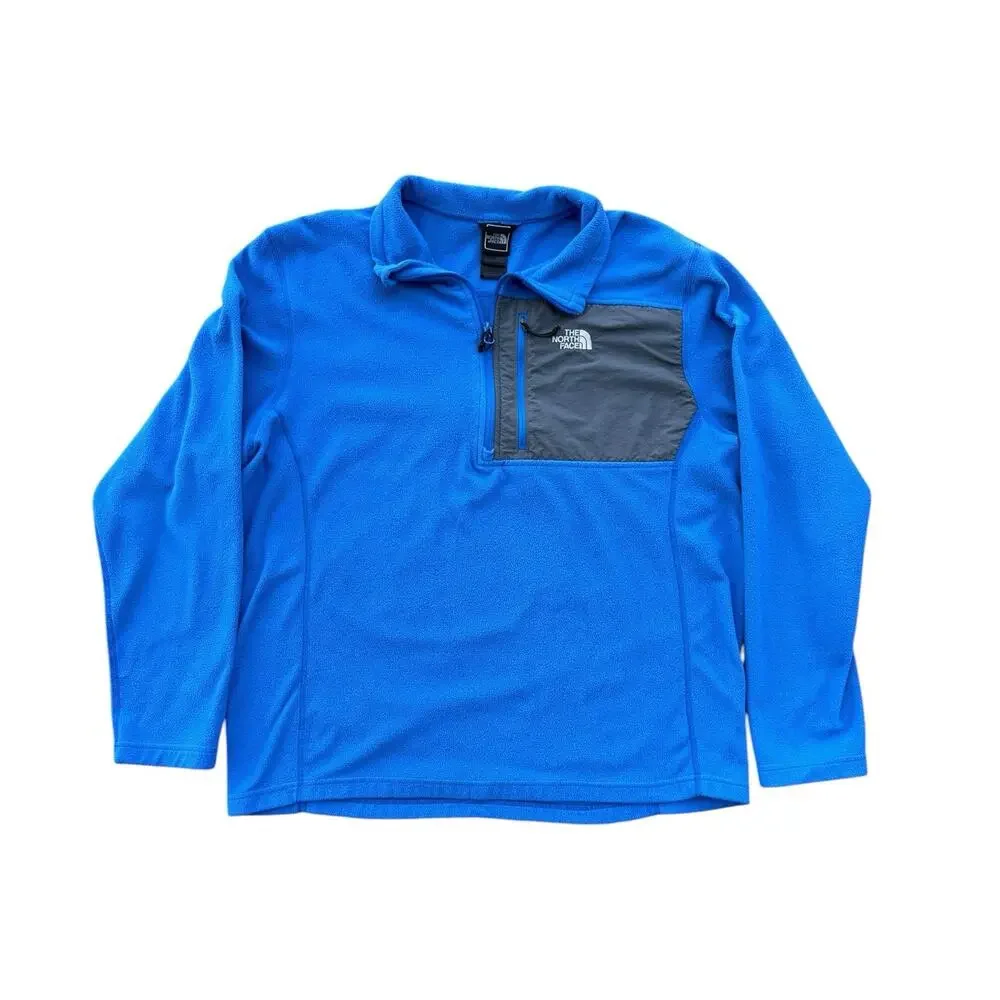The North Face Men’s XL Royal Blue & Gray Quarter Zip Sweatshirt
